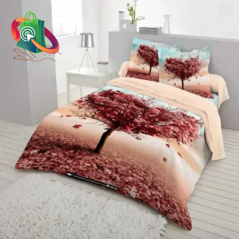 Cotton Double Size Bedsheet with Matching Pillow covers