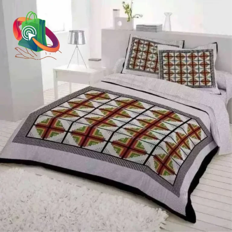 Exclusive 100% Cotton King Size Bed Sheet with Matching Pillow cover