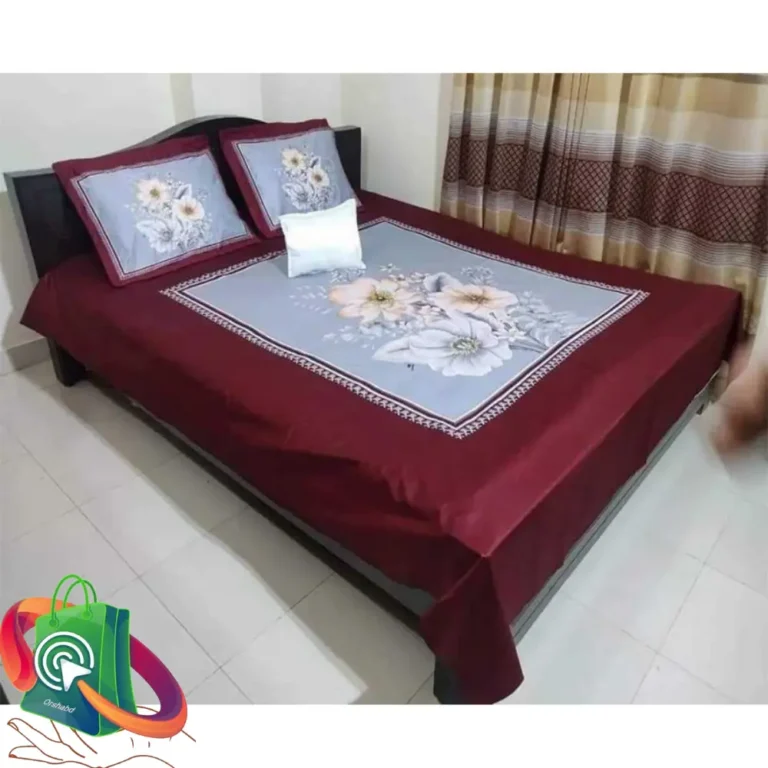 100% Cotton Exclusive King Size Bedsheet With Matching Pillow Covers