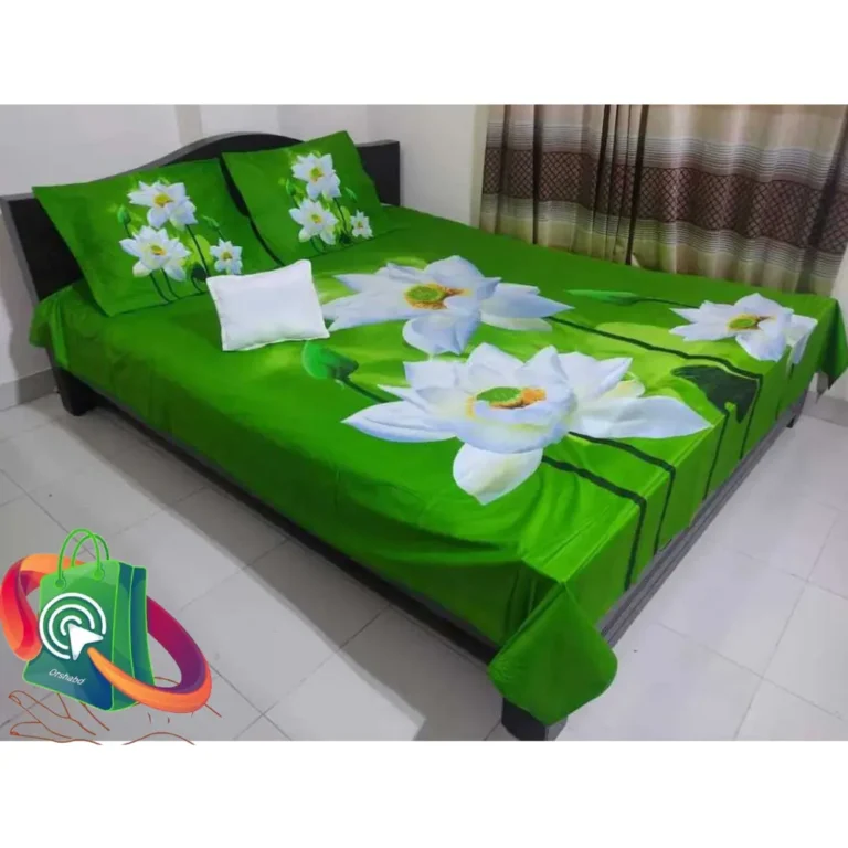 100% Cotton Exclusive King Size Bedsheet With Matching Pillow Covers