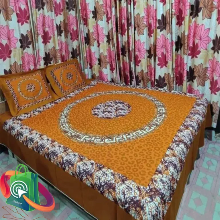 100% Cotton Exclusive King Size Bedsheet With Matching Pillow Covers