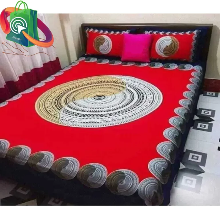 100% Cotton Multicolor King size Bed Sheet