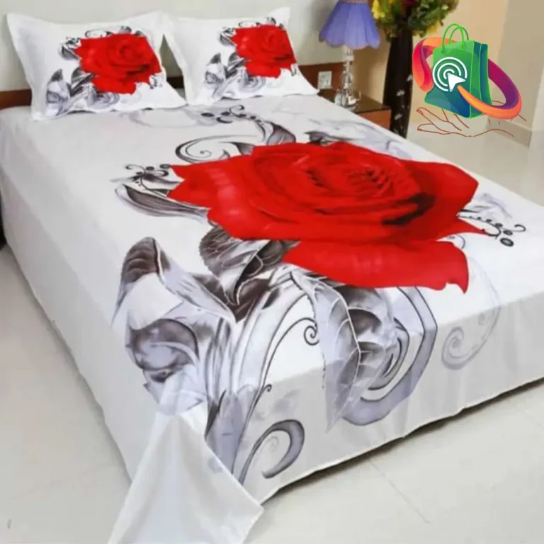 Exclusive 100% Cotton King Size Bedsheet With Matching Pillow Covers