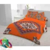 Exclusive Orange Applique Bedsheet King Size