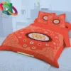 Exclusive Orange Applique Bedsheet