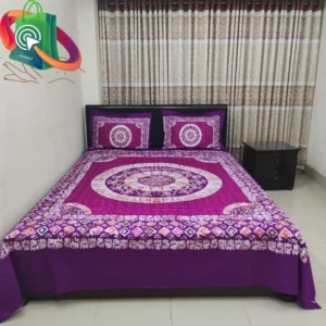 Exclusive Purple Applique Bedsheet