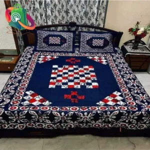 Exclusive Purple Applique Bedsheet King Size