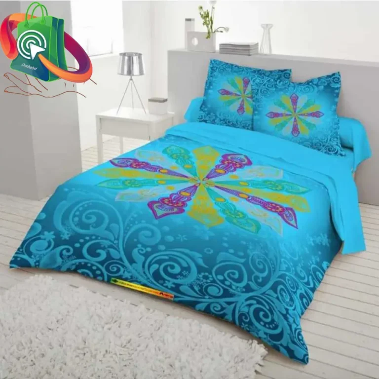 King Size Cotton Bedsheet with Matching Pillow covers