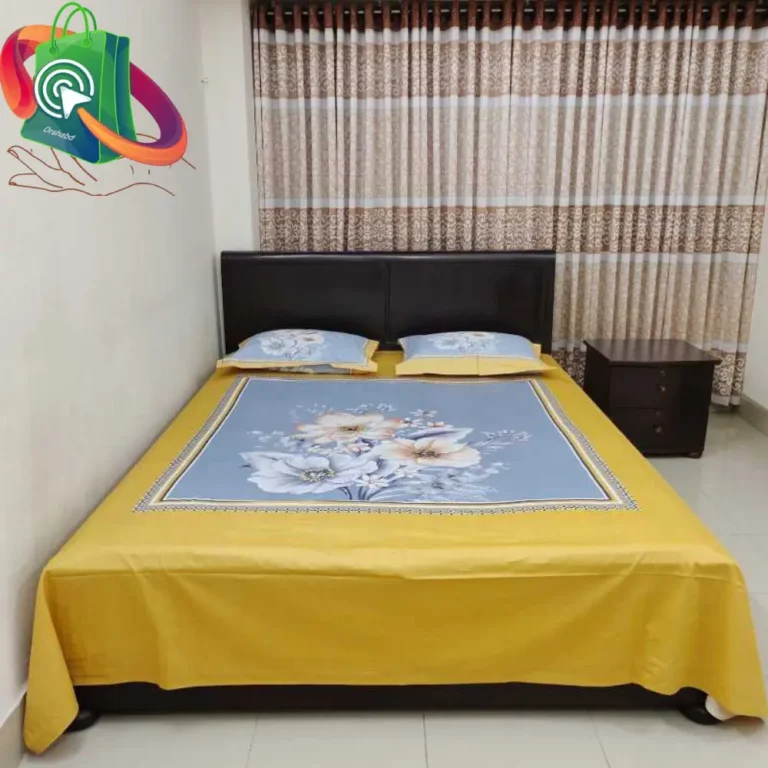 100% Cotton Exclusive King Size Bedsheet With Matching Pillow Covers