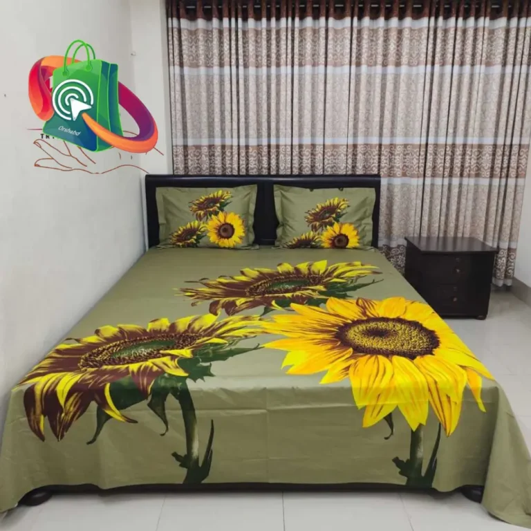 Luxury King size Bed Sheet with Matching Pillow covers