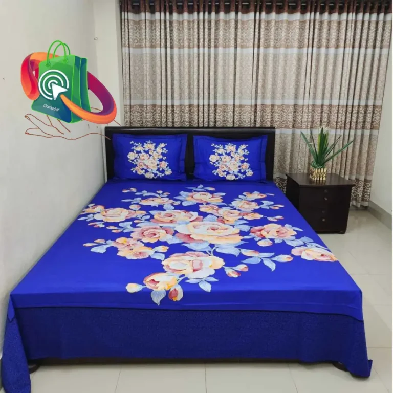 Luxury King size Bed Sheet with Matching Pillow covers