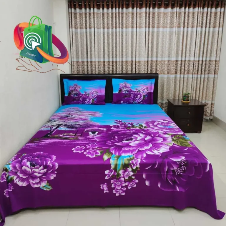 Luxury King size Bed Sheet with Matching Pillow covers